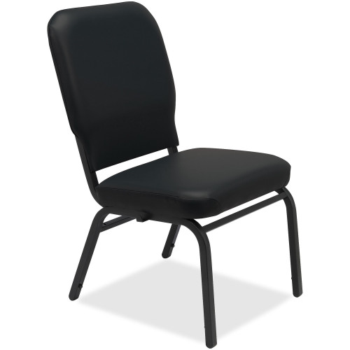 Lorell Vinyl Back/Seat Oversized Stack Chairs (59596) - Mycitystee