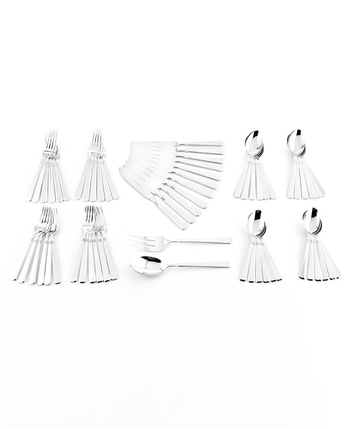 J.A. Henckels Zwilling Metrona 18 10 Stainless Steel 62-Pc. Flatware Set， Service for 12， Created for Macy's - Mycitystee