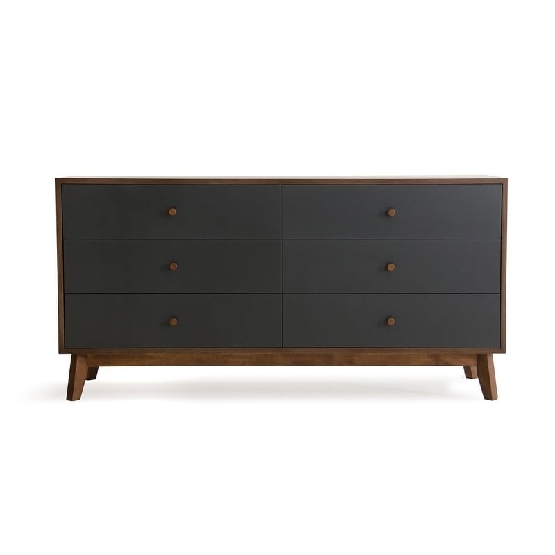 Nova Domus Dali Mid-Century Grey and Walnut Dresser - - 25458777 - Mycitystee
