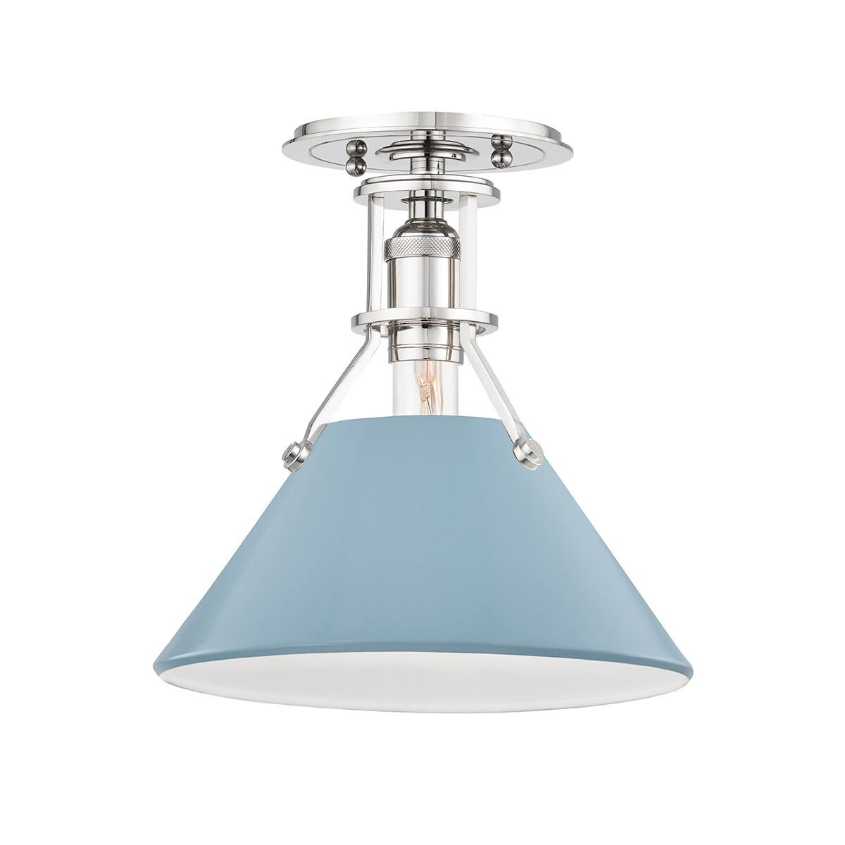 Hudson Valley Painted No.2 1 Light Semi Flush - Mycitystee