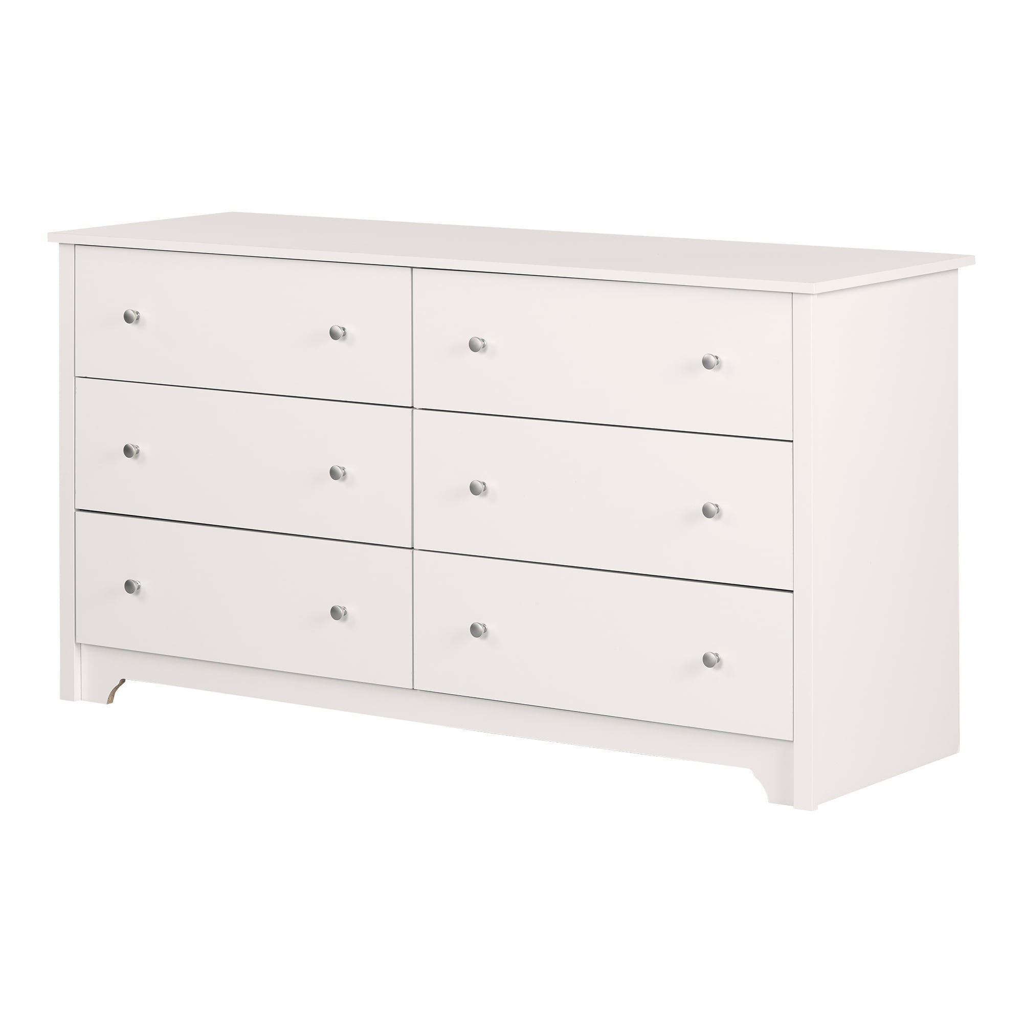 Vito 6-Drawer Double Dresser， White - - 36139313 - Mycitystee