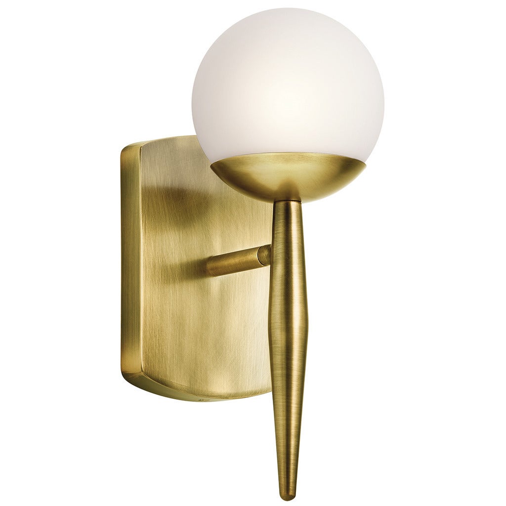 Kichler Lighting Jasper Collection 1-light Natural Brass Halogen Wall Sconce - Mycitystee