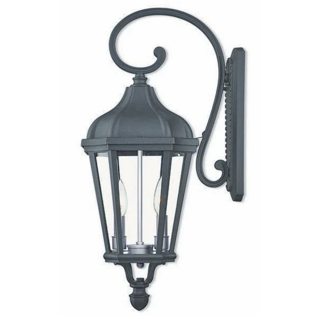 Livex Lighting 76186-14 Textured Black Aluminum 2-light Outdoor Wall Lantern - Mycitystee