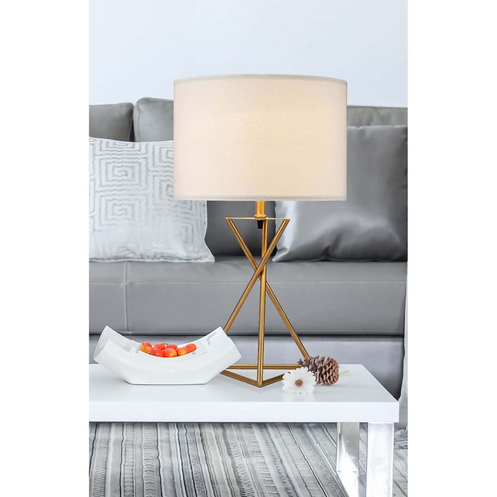 Ester Matte Gold Hourglass Mid Cetury Modern Metal Table Lamp - Mycitystee