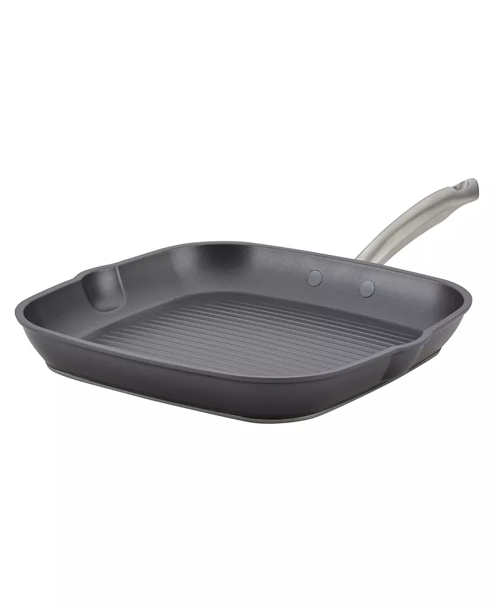 Anolon Accolade Forged Hard-Anodized Nonstick Square Grill Pan， 11-Inch， Moonstone - Mycitystee