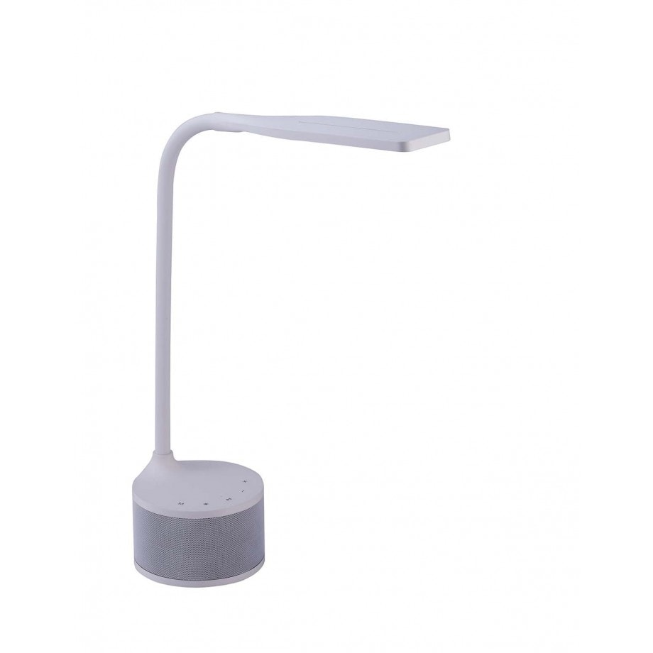 Bostitch LED Bluetooth Speaker Lamp with USB， White - Mycitystee