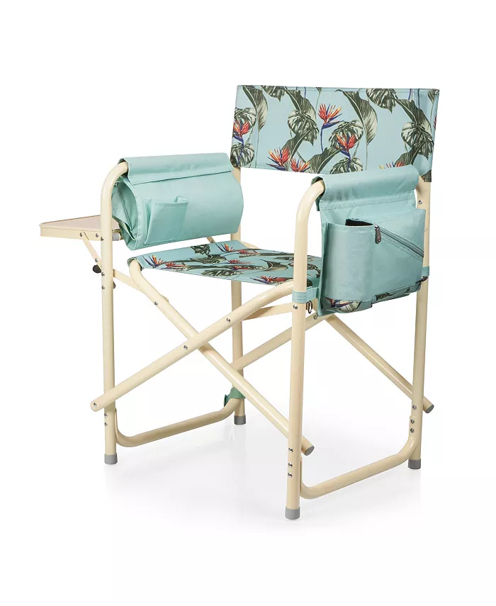 Oniva by Picnic Time Light Blue Outdoor Directors Folding Chair - Mycitystee