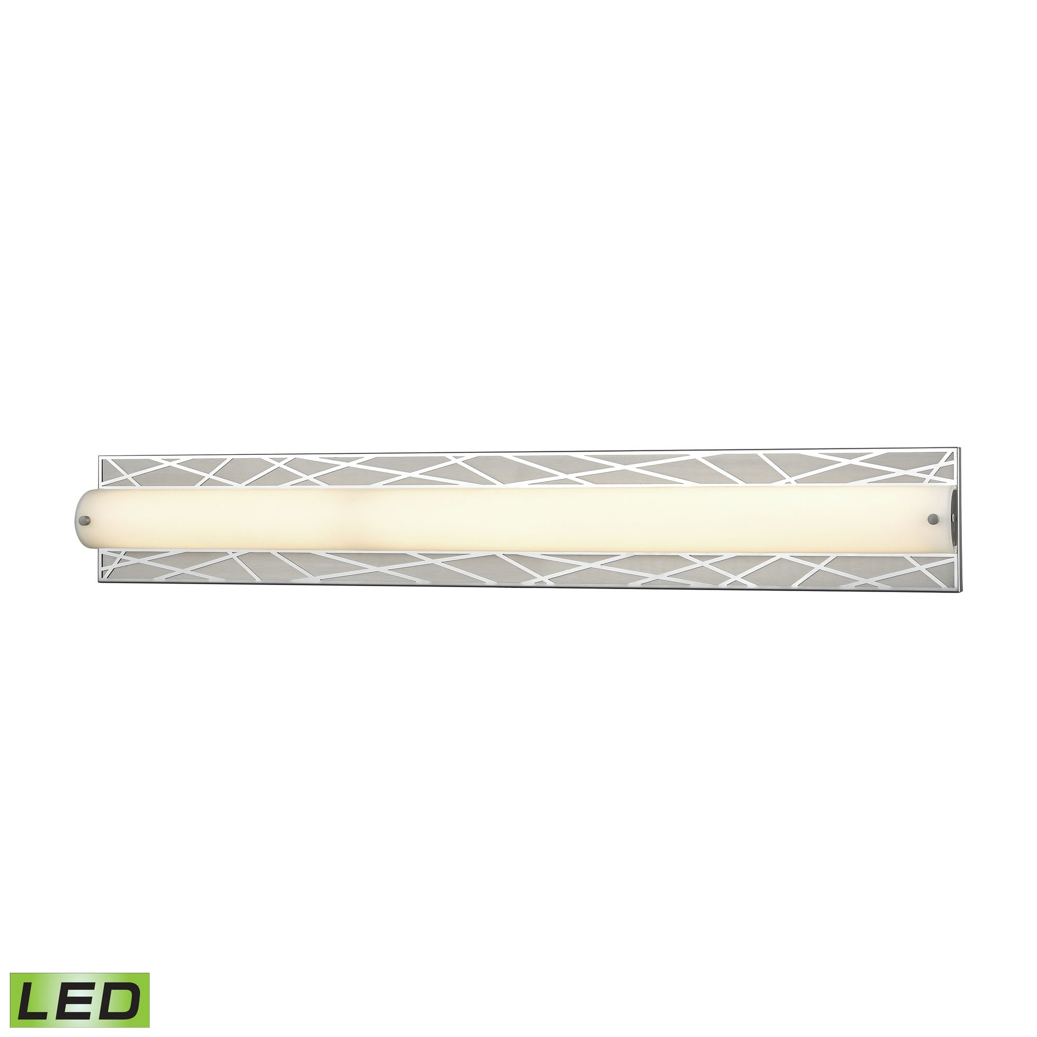 Captiva 1-Light Vanity Sconce in Polished Stainless and Matte Nickel with Diffuser - Integrated LED - Mycitystee