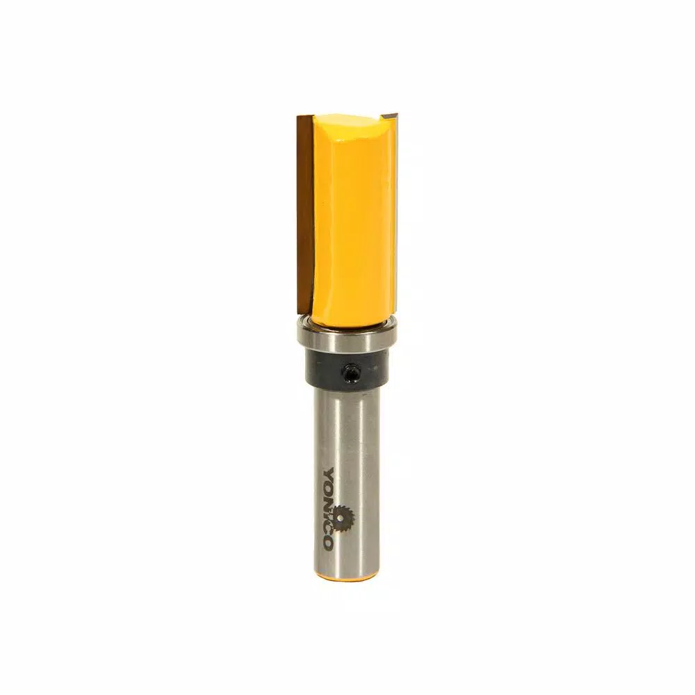 Yonico Template Flush Trim 3/4 in. Dia 1/2 in. Shank Carbide Tipped Router Bit and#8211; XDC Depot - Mycitystee