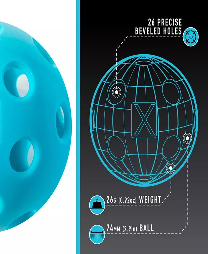 Franklin Sports X-26 Pickleballs - Indoor - 100 Pack - USAPA Approved - Mycitystee