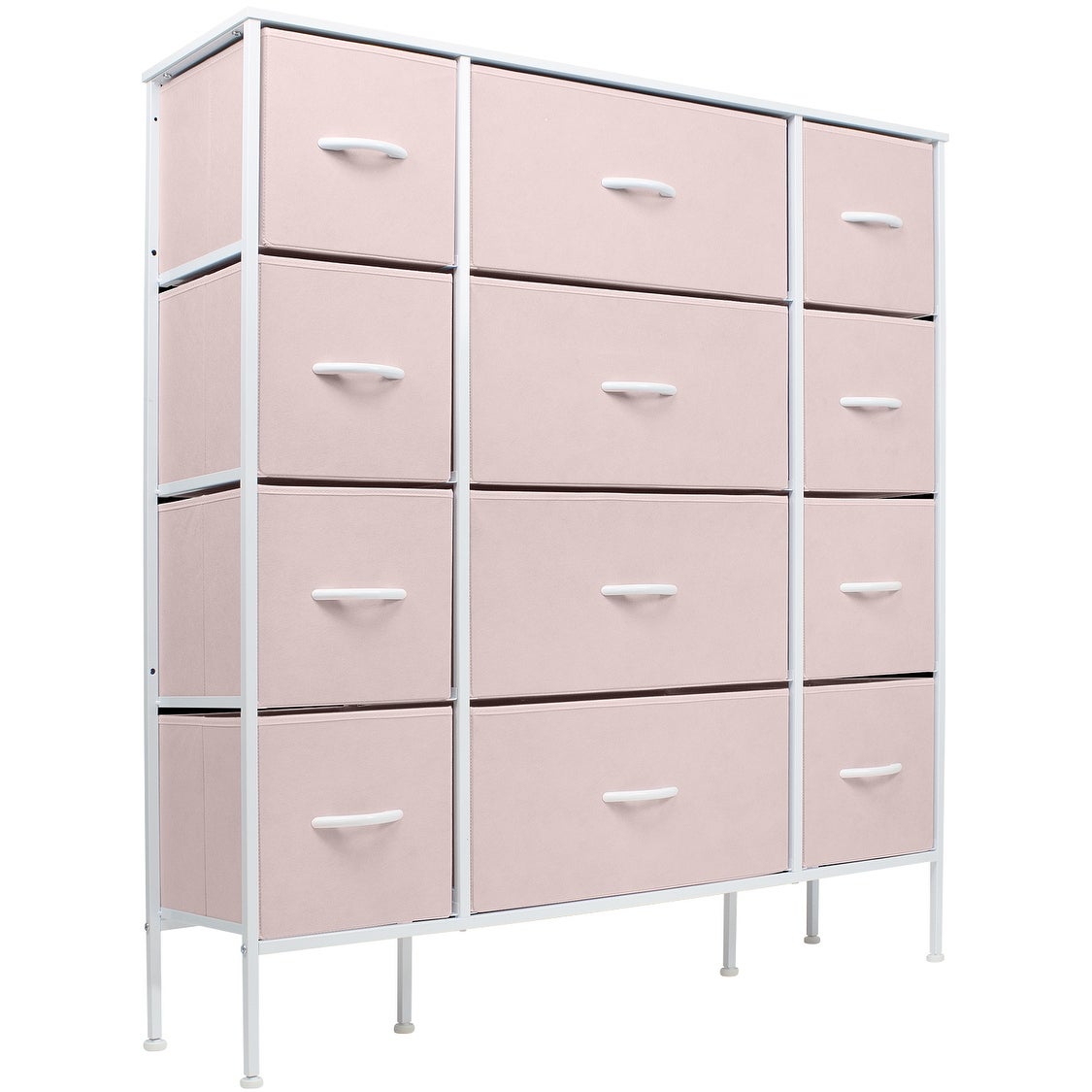 Sorbus Extra-large Steel and Fabric 12-drawer Dresser - - 35417977 - Mycitystee