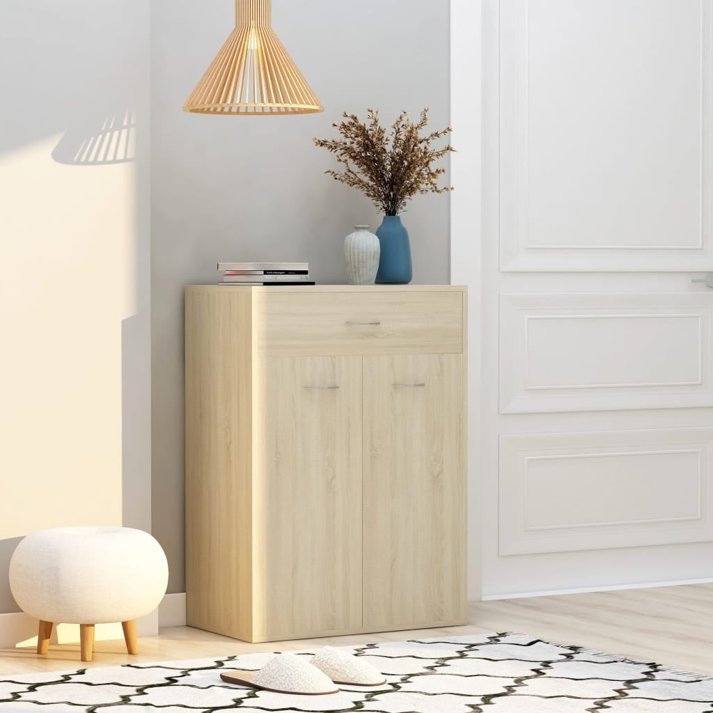 Shoe Cabinet Sonoma Oak 23.6