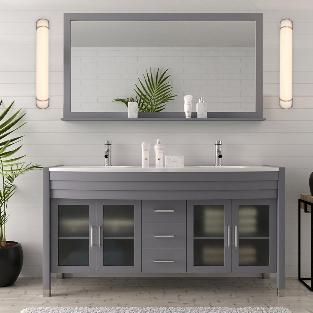 Jomer 36.5 in. Brushed Nickel LED Vanity Light Bar - Brushed Nickel - Mycitystee