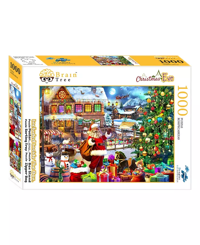 Brain Tree Games Christmas Eve 1000 Piece Jigsaw Puzzle - Mycitystee