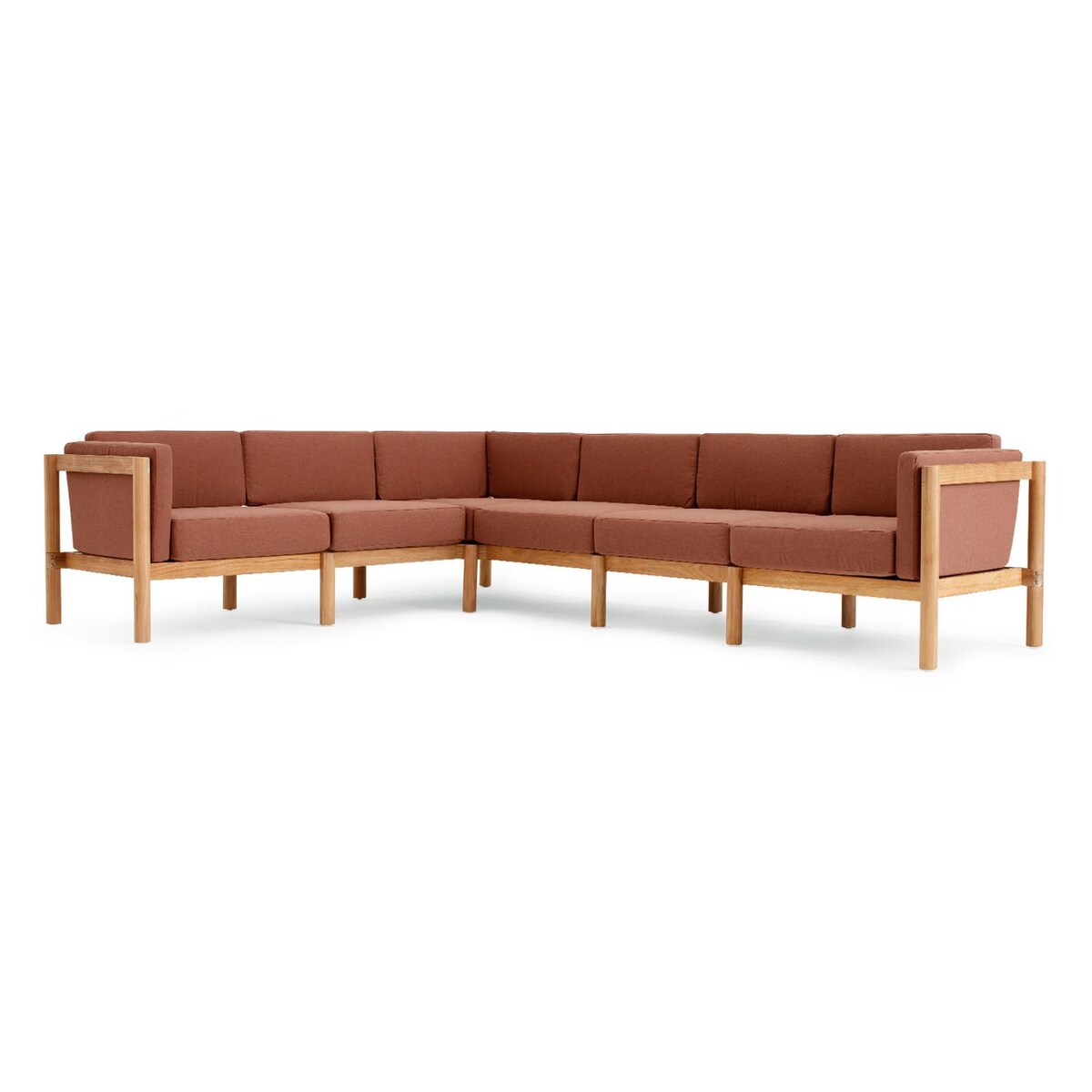 Neighbor 6 Piece Sectional W/ Sunbrella Cushion Arms - Mycitystee