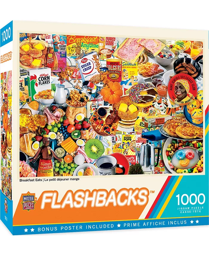 MasterPieces Puzzles Flashbacks - Breakfast Eats  1000 Piece Puzzle - Mycitystee
