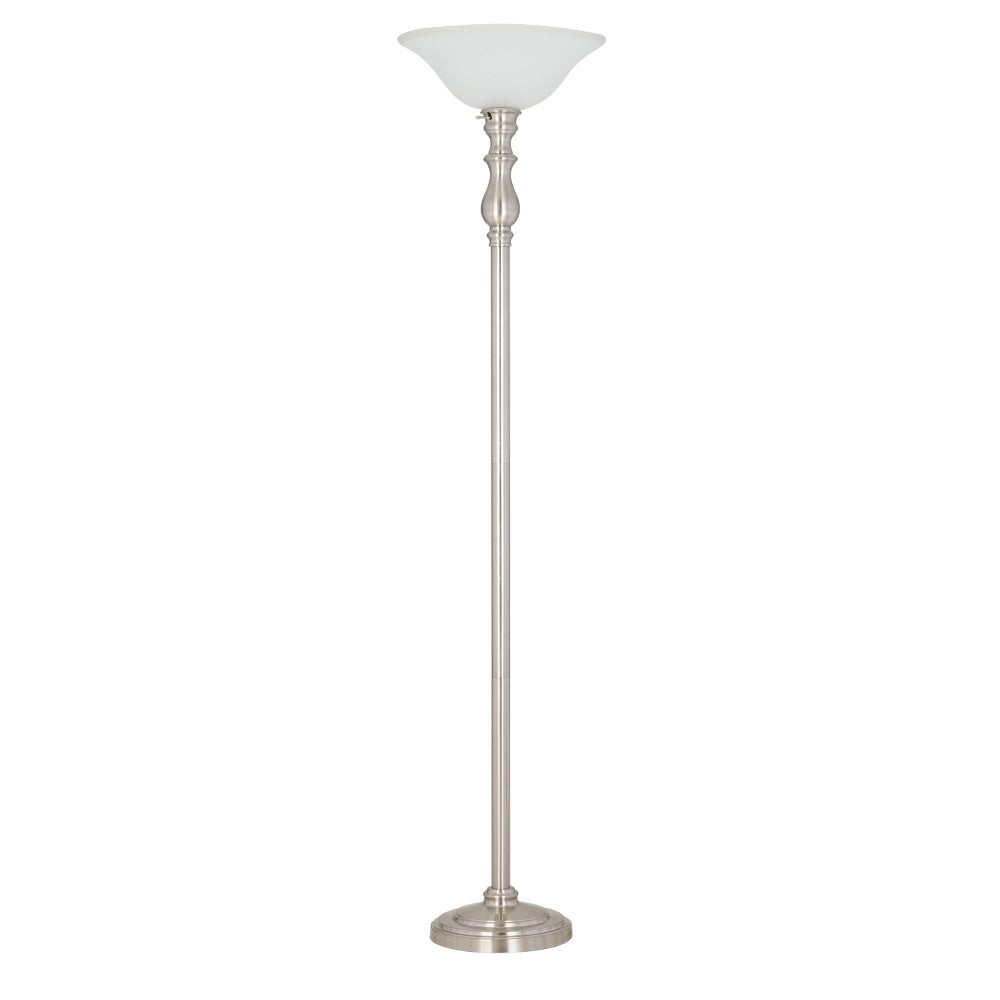 Torchiere Standing Floor Lamp with LED Bulb and Frosted Glass - 15.75x15.75x70 - Mycitystee