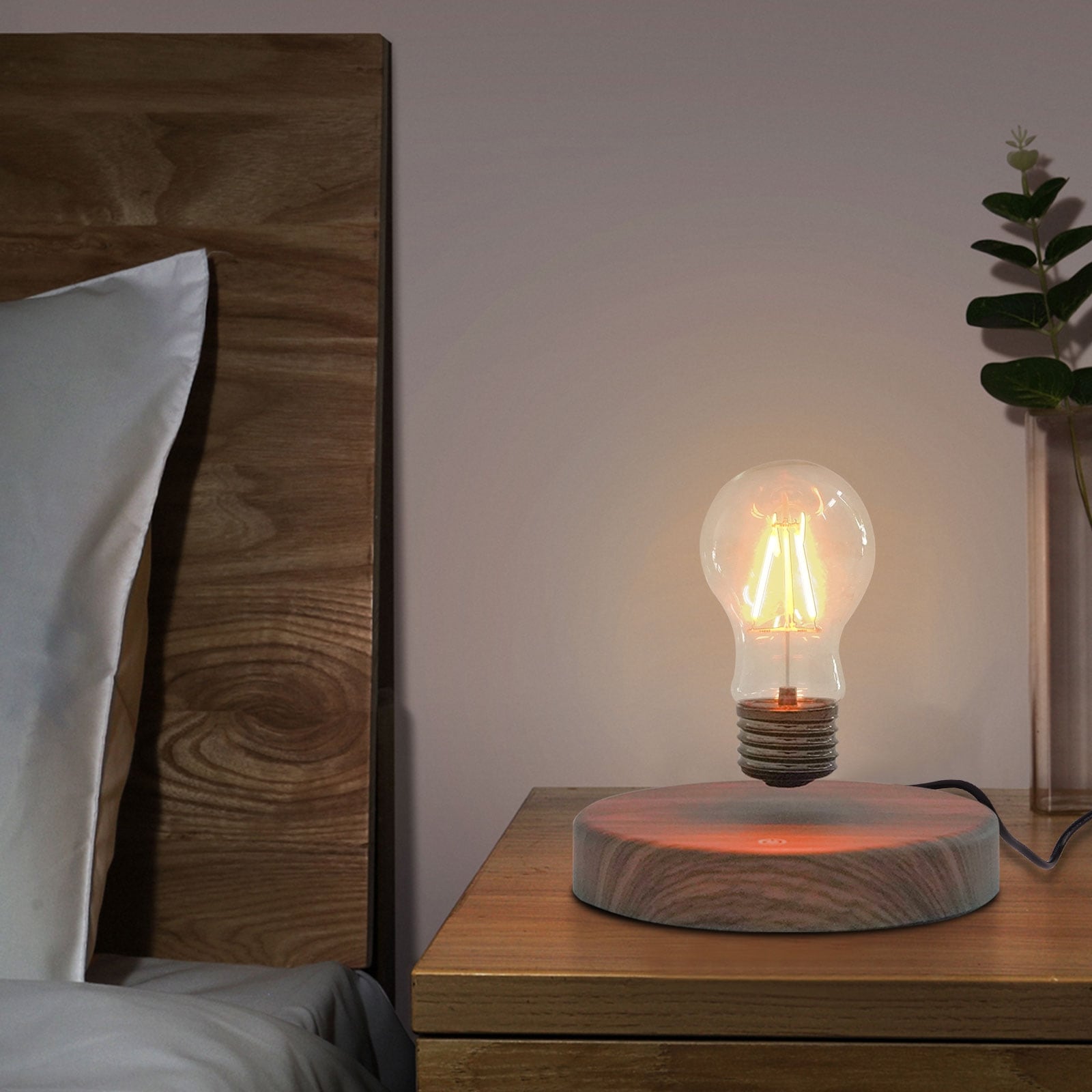 Magnetic Levitating Floating Wireless LED Night Light Table Lamp - Mycitystee
