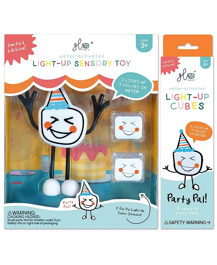 Glo Pals Party Pal Character 6 Color Changing Glo Cubes - Mycitystee