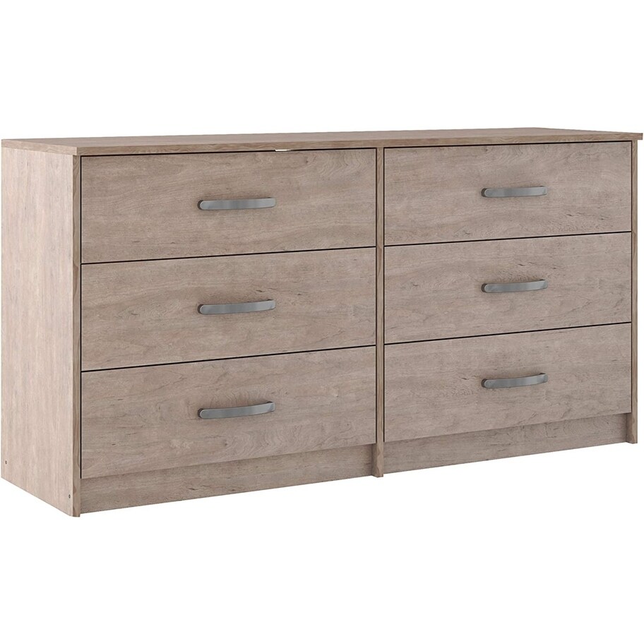 Signature Design by Ashley Flannia Scandanavian 6 Drawer Dresser - - 37458099 - Mycitystee