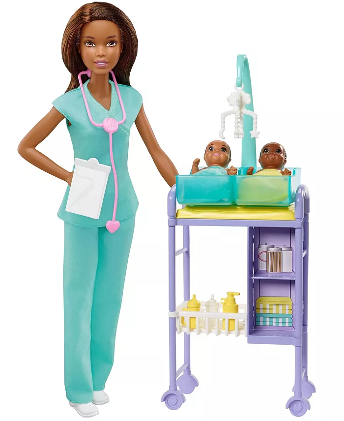 Barbie You Can Be Anything Baby Doctor Doll and Playset - Mycitystee
