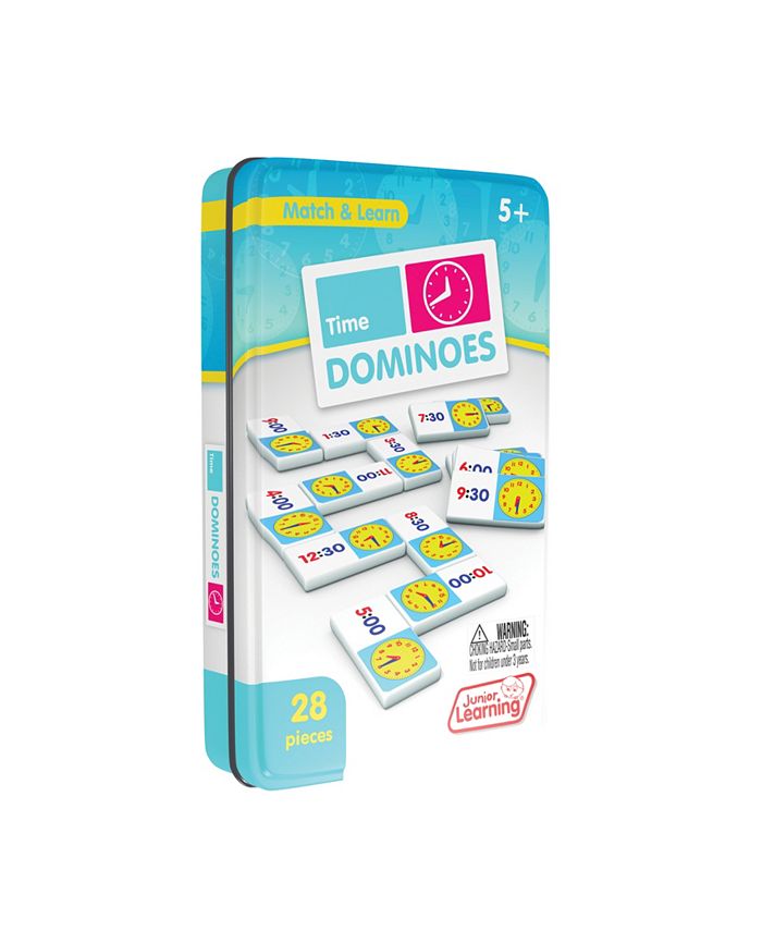 Junior Learning Time Dominoes Match and Learn Educational Learning Game - Mycitystee