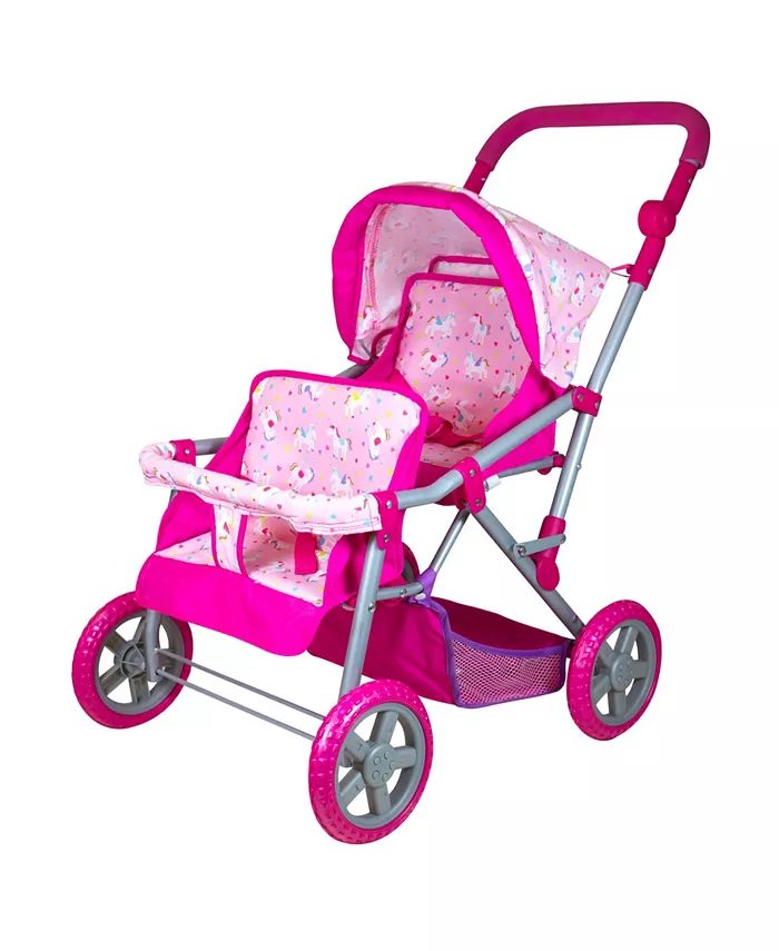 Lissi Dolls Lissi Colorful Twin Baby Doll Pram - Mycitystee