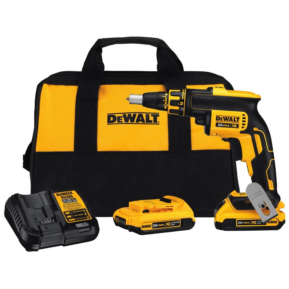 DEWALT 20V MAX XR Li-ion Brushless Drywall Screwgun Kit DCF620D2 from DEWALT - Mycitystee
