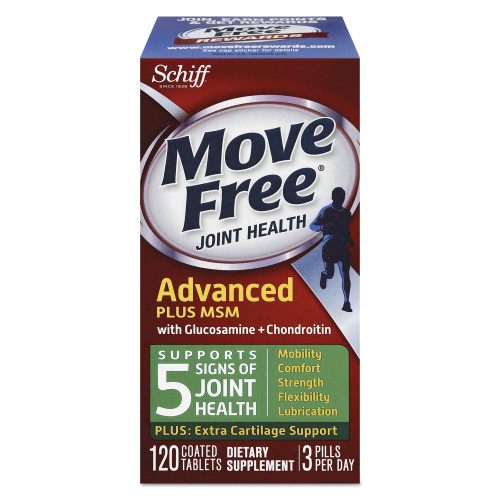 Move Free Advanced Plus MSM Joint Health Tablet， 120 Count (97008) - Mycitystee