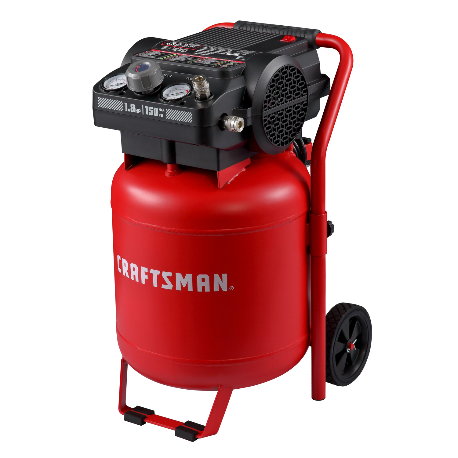 Craftsman 10 gal Vertical Portable Air Compressor Tank 150 psi 1.8 HP - Mycitystee