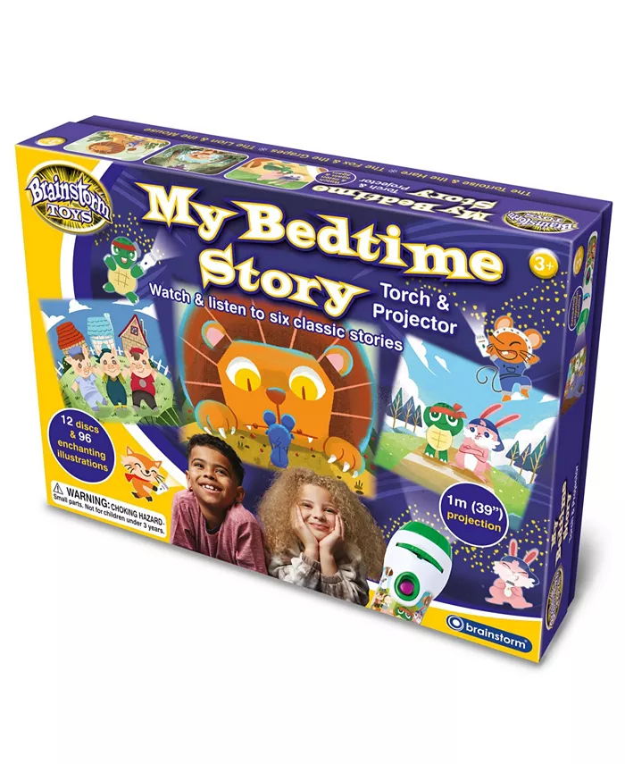 Brainstorm Toys My Bedtime Story Children's Flashlight and Projector Toy， 13 Pieces - Mycitystee