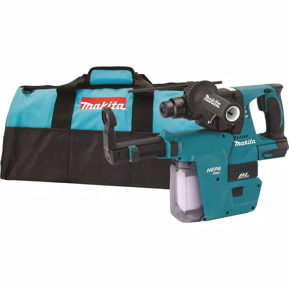 Makita 18-Volt LXT Li-Ion 1 in. Brushless Cordless SDS-Plus Concrete/Masonry Rotary Hammer (Tool-Only) W/ built-on HEPA Vacuum and#8211; XDC Depot - Mycitystee