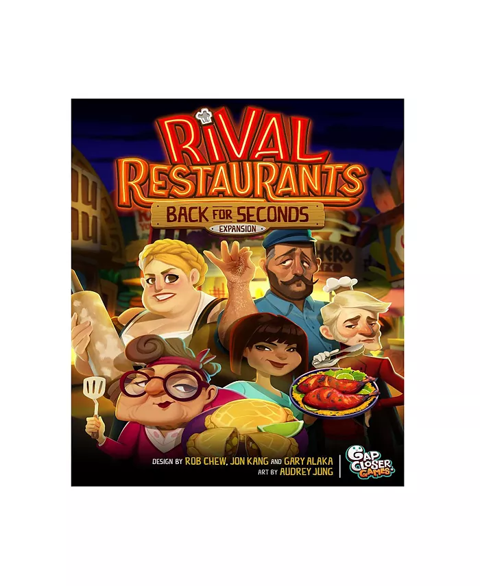 Gap Closer Games Rival Restaurants Back for Seconds Expansion Strategy Negotiating Game Set， 65， Piece - Mycitystee