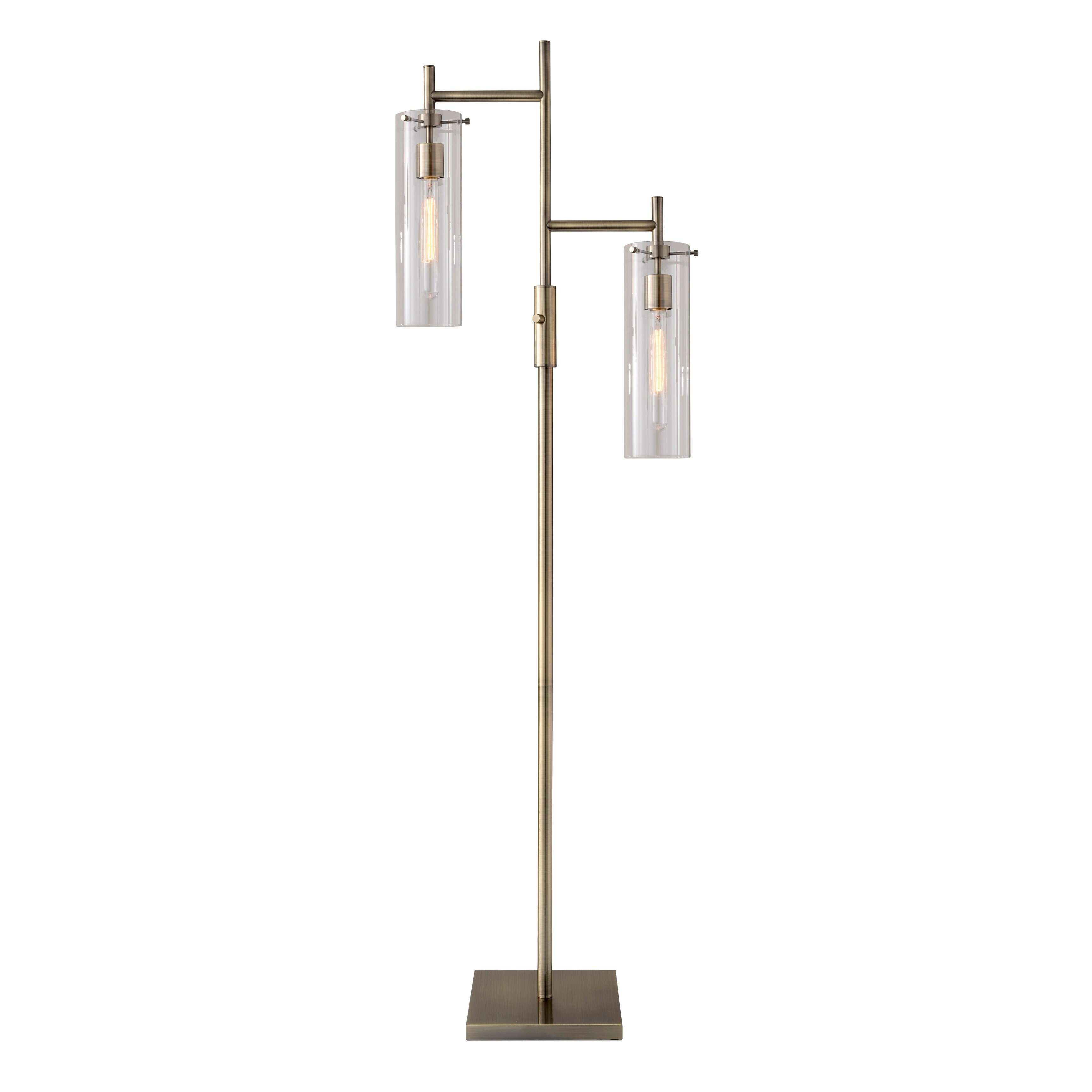 Adesso Dalton Antique Brass Floor Lamp - Mycitystee