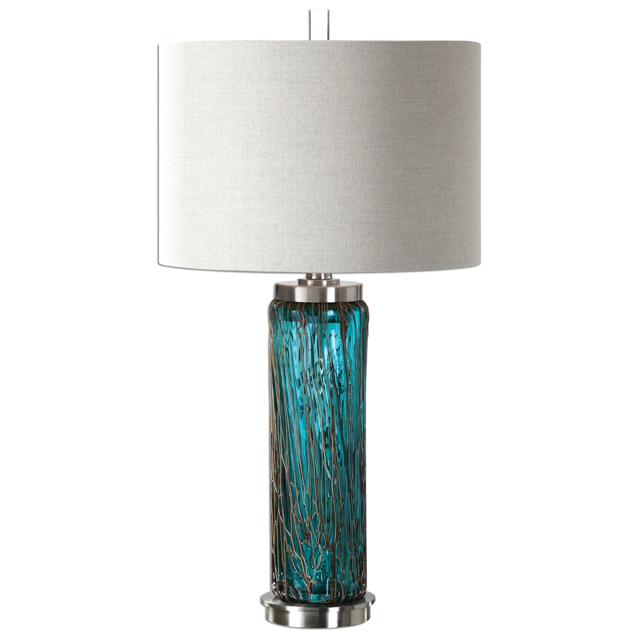 Almanzora Blue Glass Lamp - Mycitystee