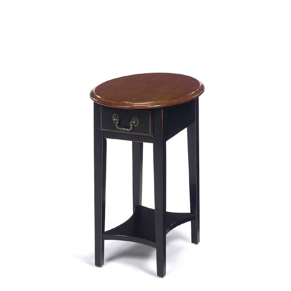 Wood Oval End Table with Drawer - Mycitystee