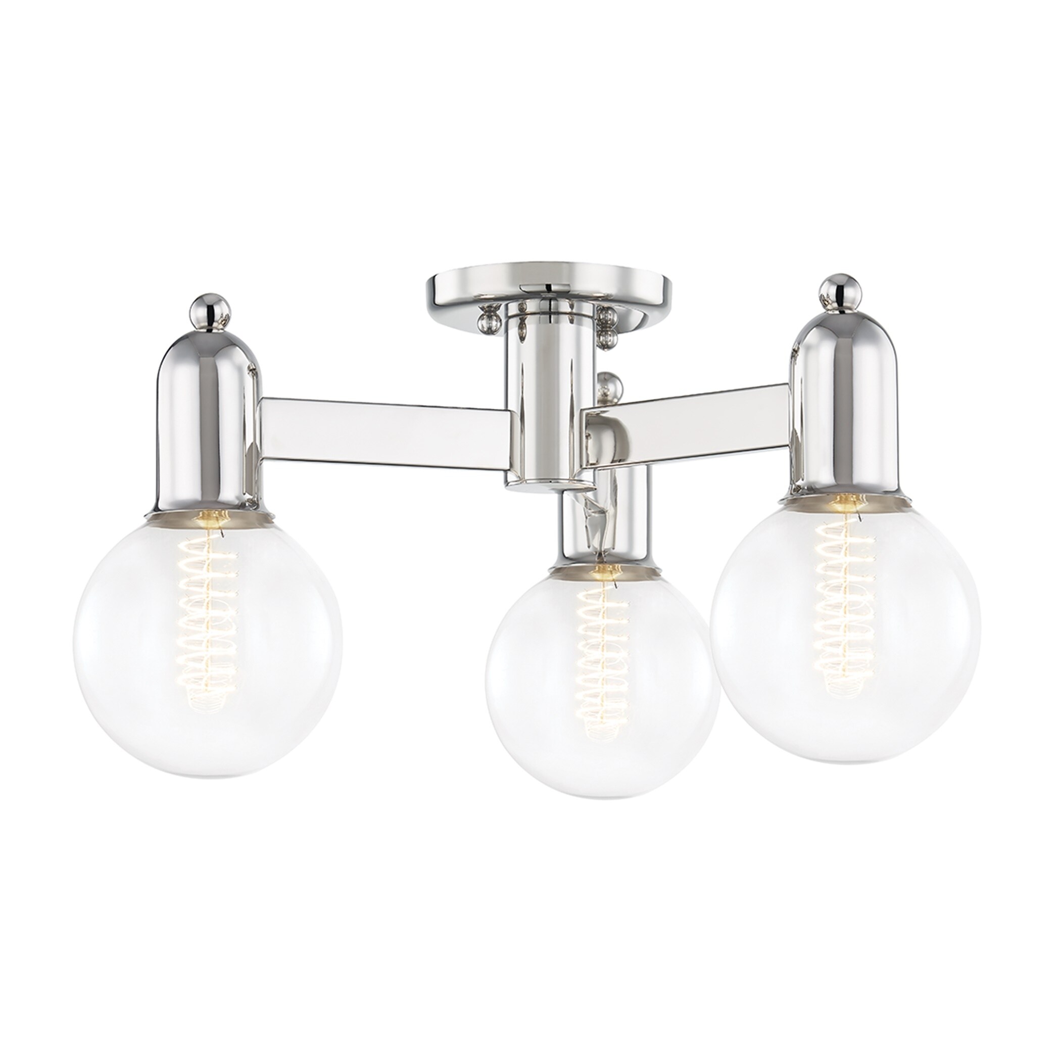 Mitzi by Hudson Valley Bryce 3-Light Semi Flush Mount - Mycitystee