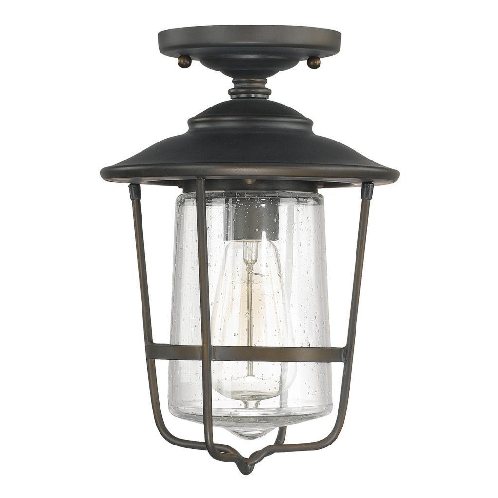Creekside 1-light Old Bronze Outdoor Flush Mount - Mycitystee