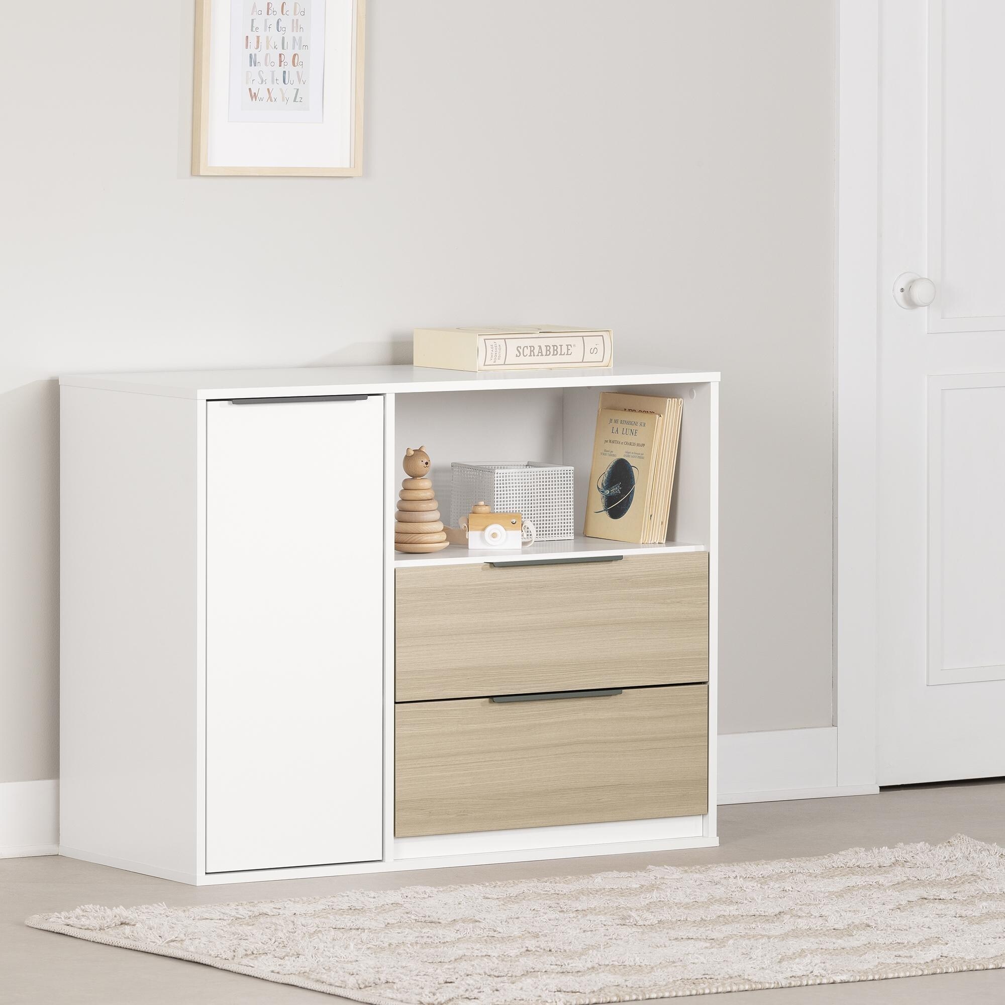 South Shore Hourra 2-Drawer Dresser with Door - - 37251644 - Mycitystee