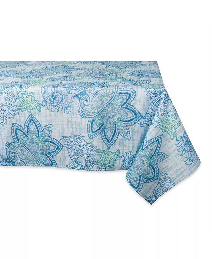 Design Imports Paisley Print Outdoor Tablecloth 60