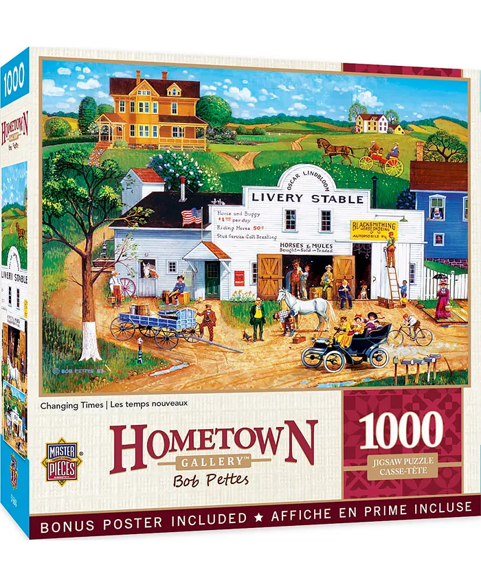 MasterPieces Puzzles Hometown Gallery - Changing Times 1000 Piece Puzzle - Mycitystee