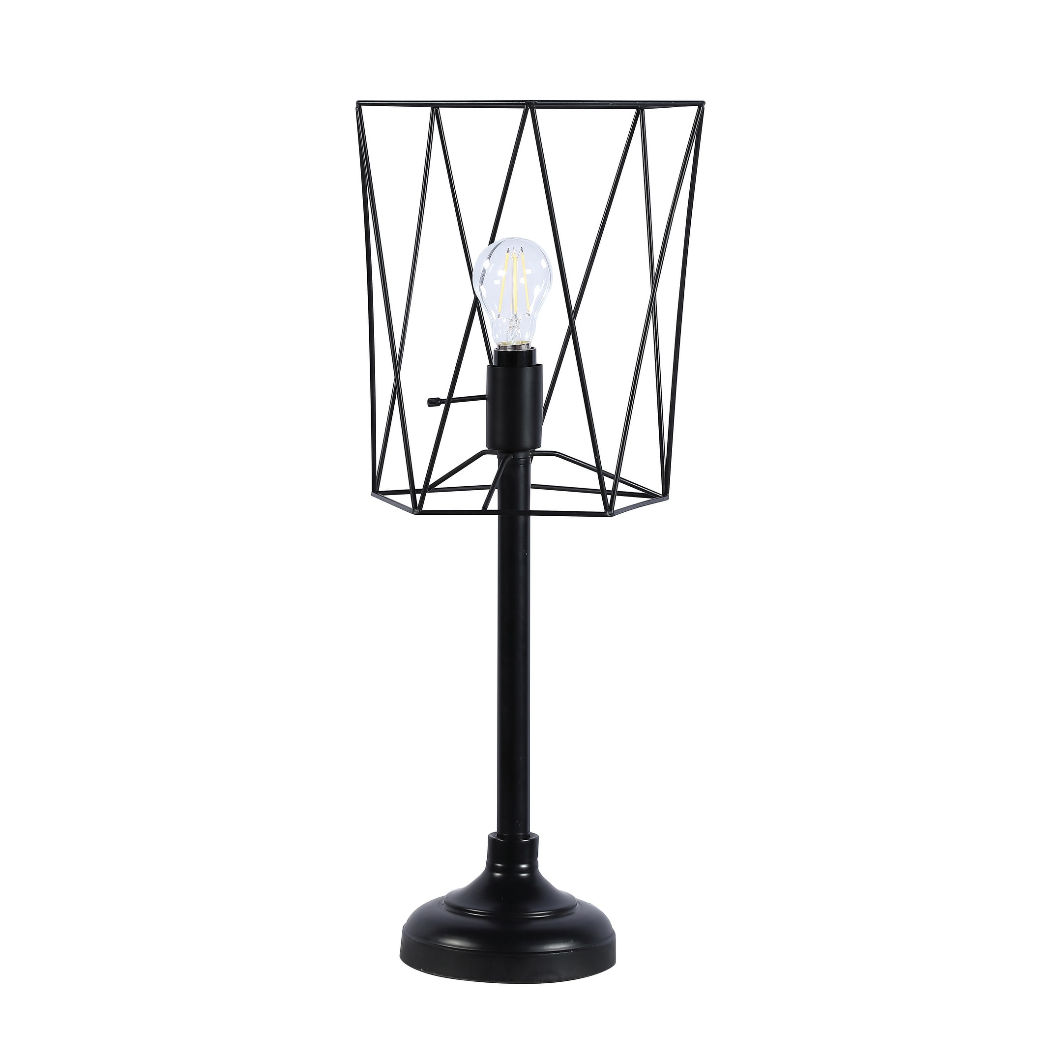 Klaussine Black Metal Slender Torch Table Lamp - Mycitystee