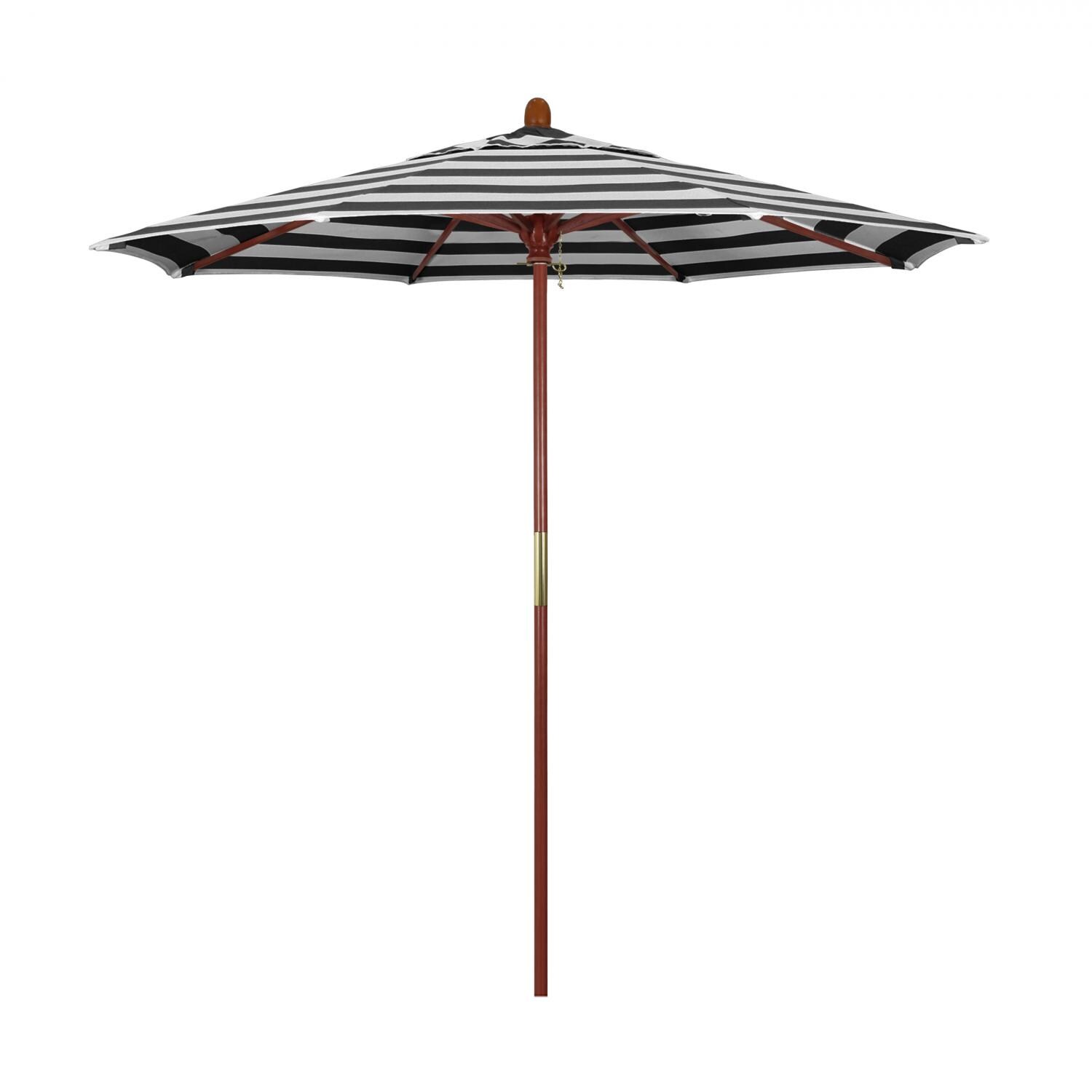 California Umbrella Grove Series 7.5 Ft Octagonal Hardwood Patio Umbrella W/ Push Lift - Mycitystee