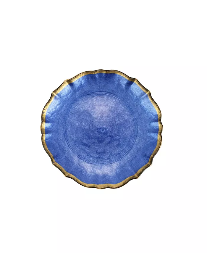 VIETRI Baroque Glass Cocktail Plate 6