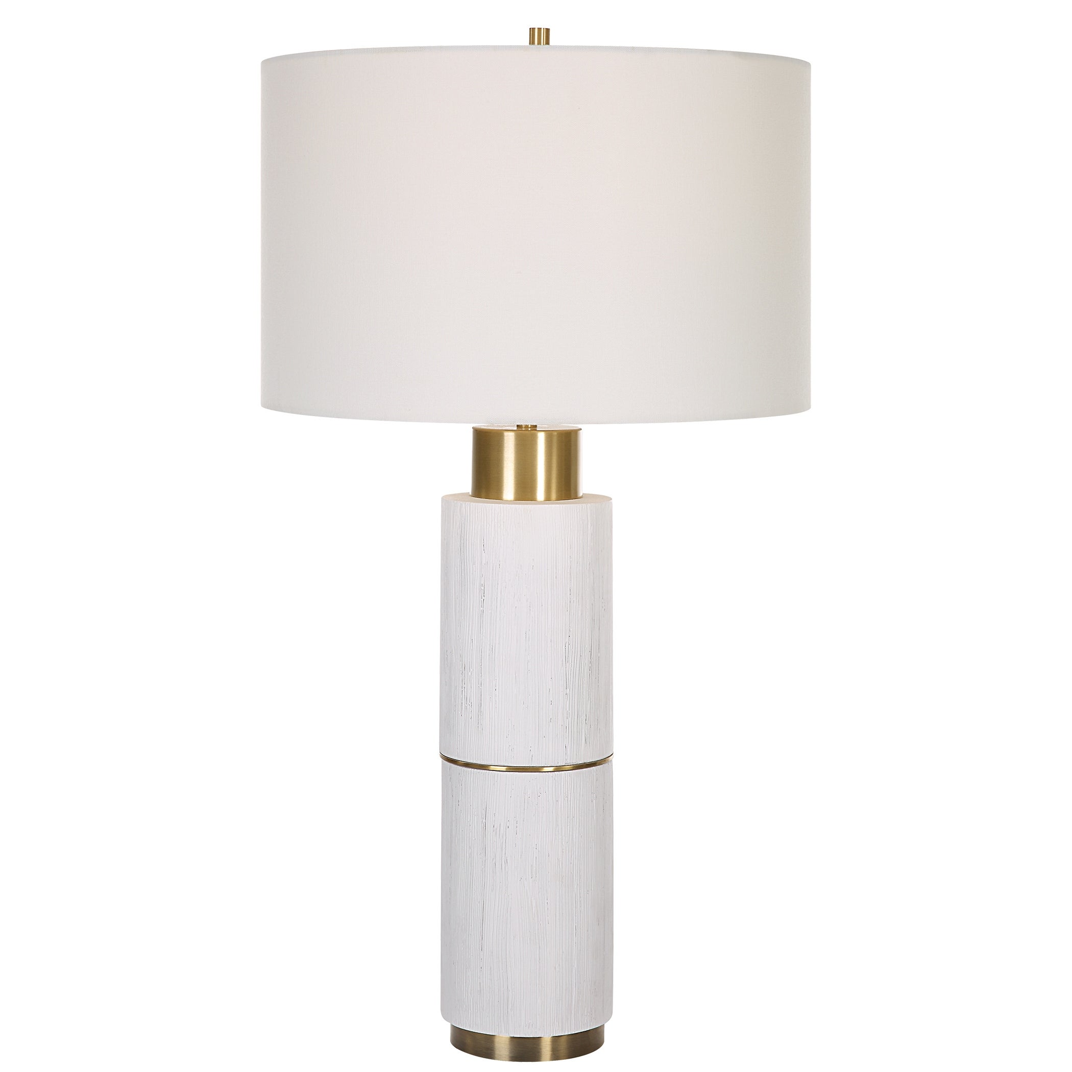 Uttermost Ruse Whitewashed Table Lamp - 16 W X 30 H X 16 D (in) - Mycitystee