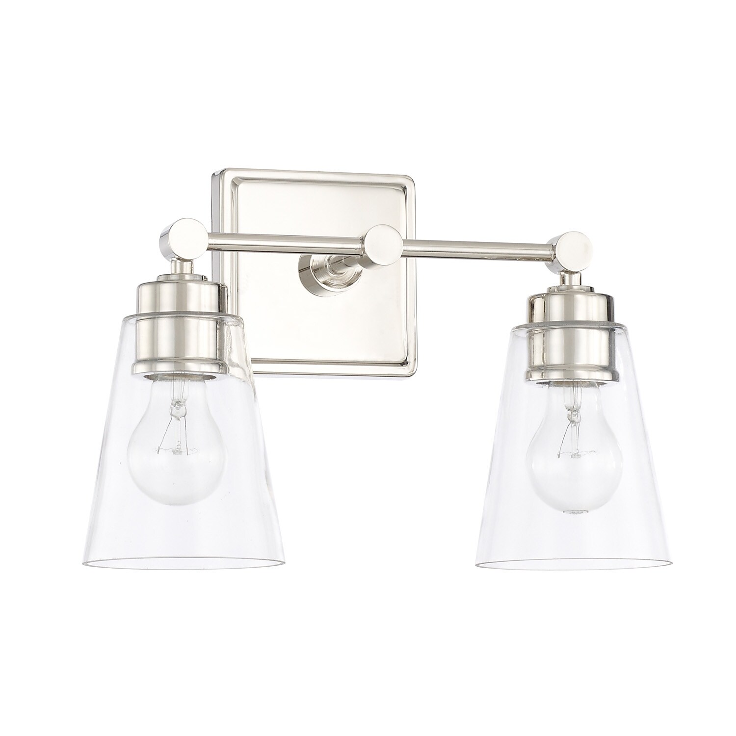14-inch 2-light Bath/ Vanity Fixture w/ Clear Glass - Mycitystee