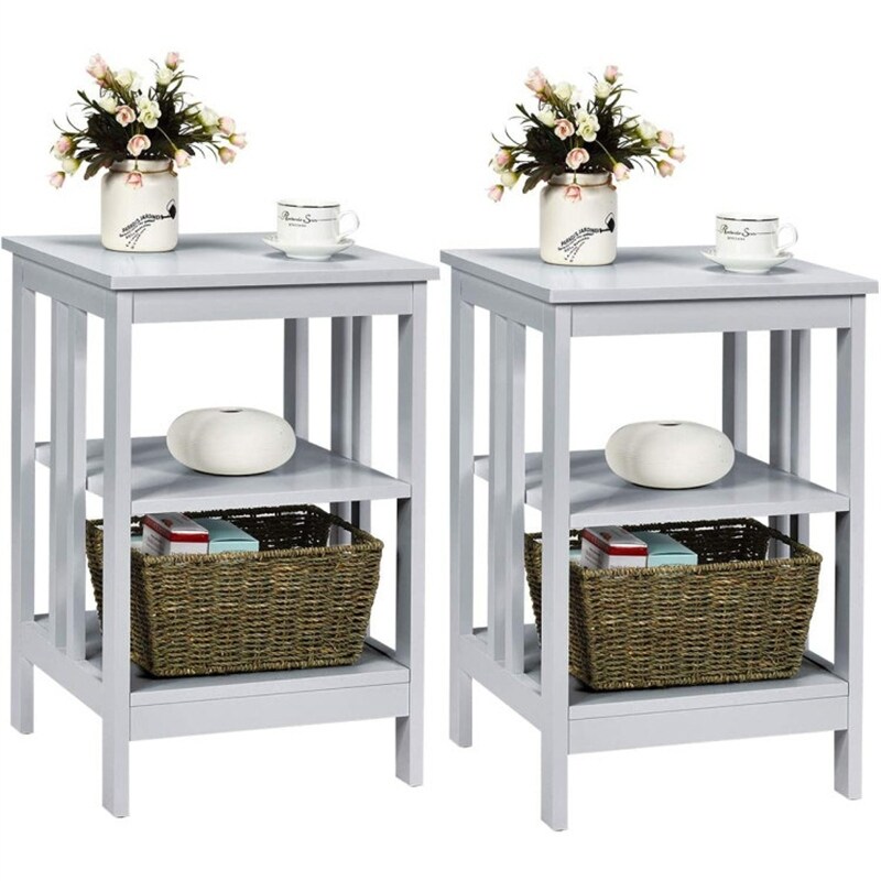 3-Tier End Table Set of 2 - Mycitystee