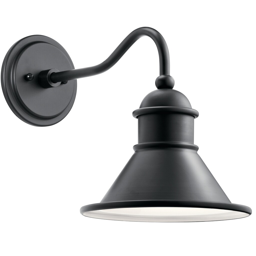 Kichler Lighting Northland 1-light Black Outdoor Wall Sconce Shopping - The Best Deals on Outdoor Barn Lights | 23296094 - Mycitystee