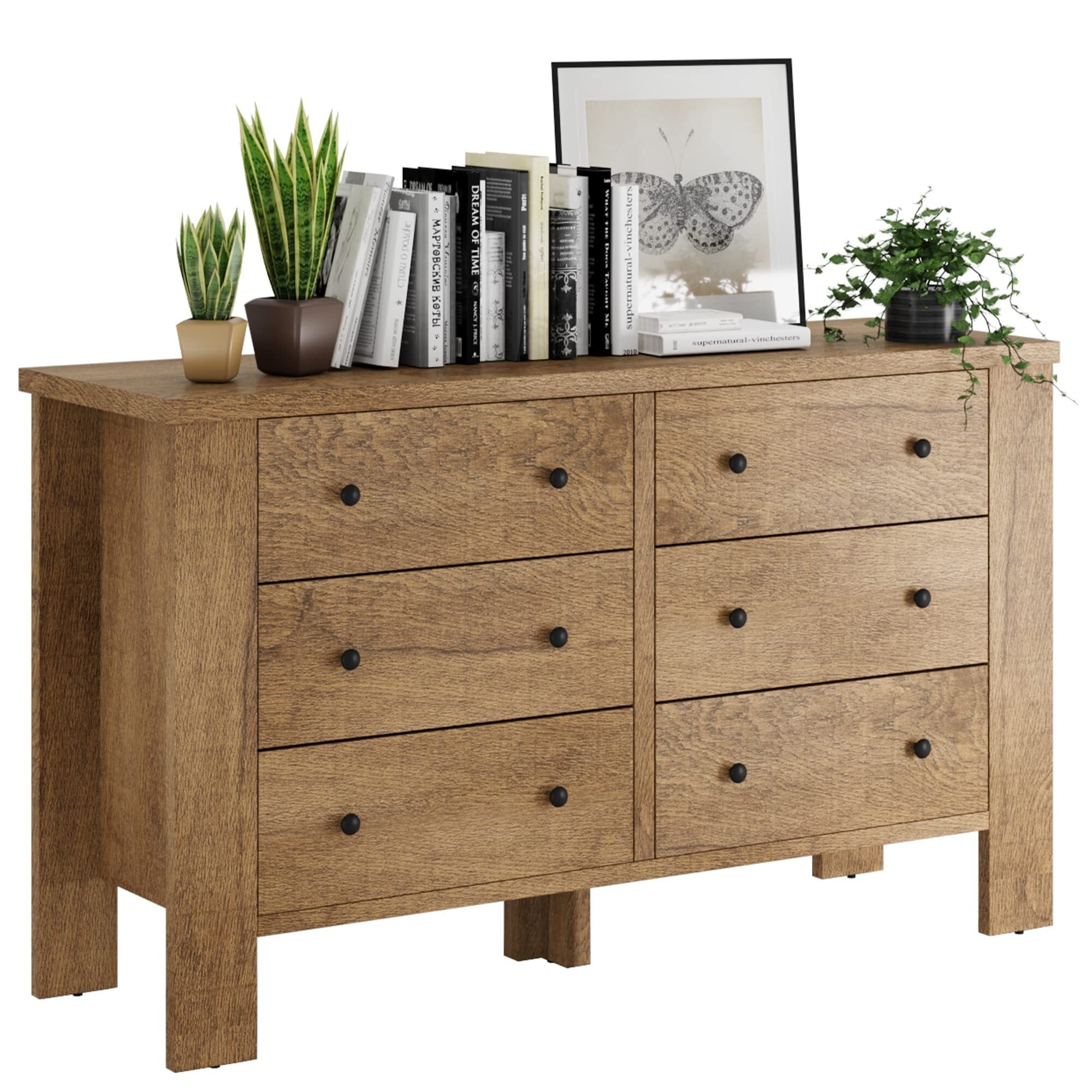 Dresser for Bedroom with 6 Drawers - - 37980809 - Mycitystee
