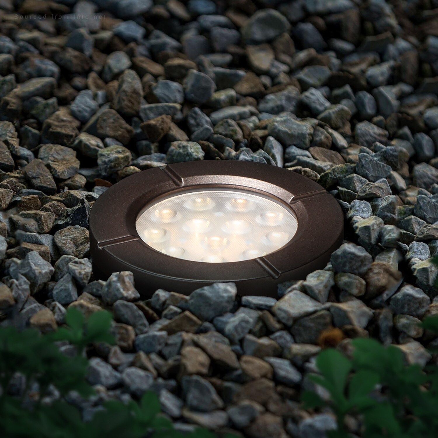 Landscape 6W Flat Top Well Light Low Voltage 3000K Warm White - Mycitystee